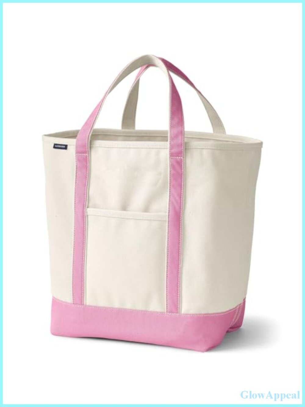 Lands' End Open Canvas Tote Large Regular Handle